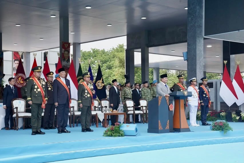 PDU 1 Trimatra pada HUT ke-81 TNI